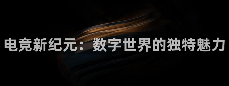 完美电竞官网首页：电竞新纪元：数字世界的独特魅力